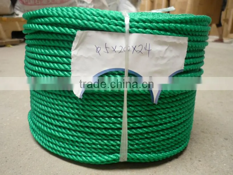 pe rope/pp twisted rope/pp 3-strand rope