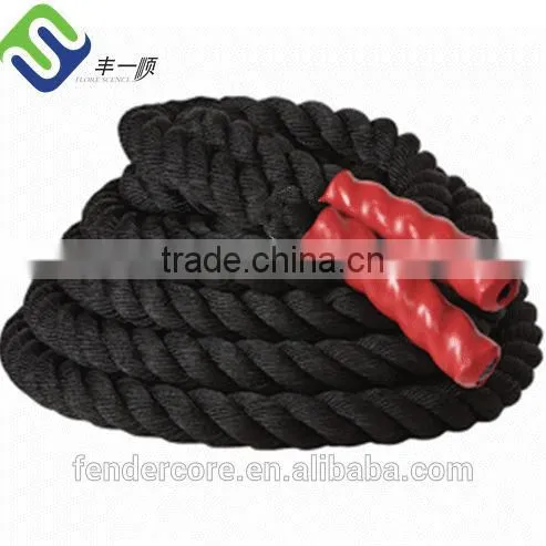 Battle rope,both ends with heat shrink caps
