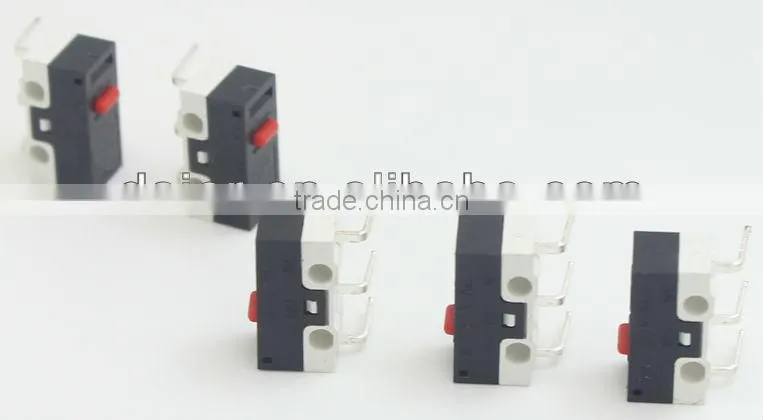 mouse small micro switch with no lever bent angle ,Kw10-Z0L