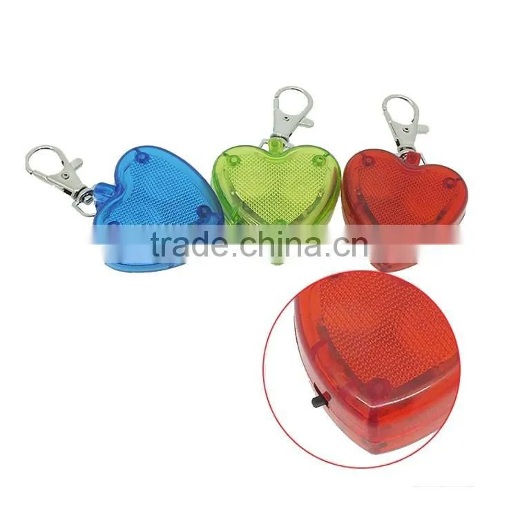Wholesale Customized Plastic heart shape led bike light