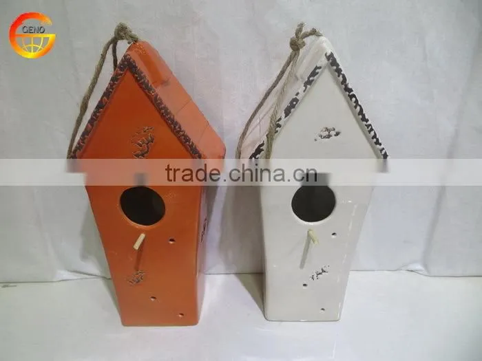 Hot selling ceramic long bird house