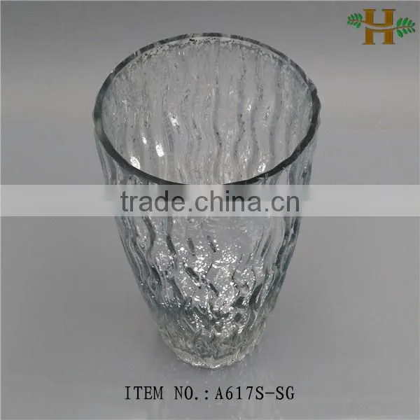 factory price colored glass flower vase