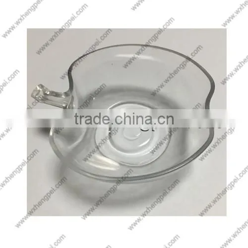 Cleverish portable cute transparent apple bowl plastic storage jewelry wedding box kit