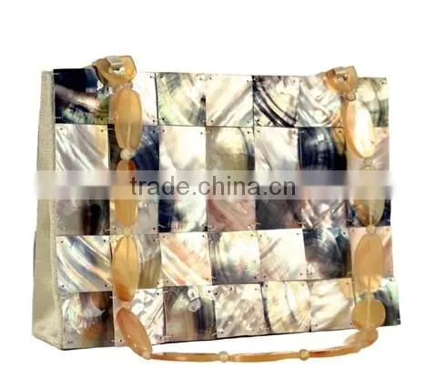 High quality best selling Bamboo Leaf Shell (Horn) Evening Bag from vietnam