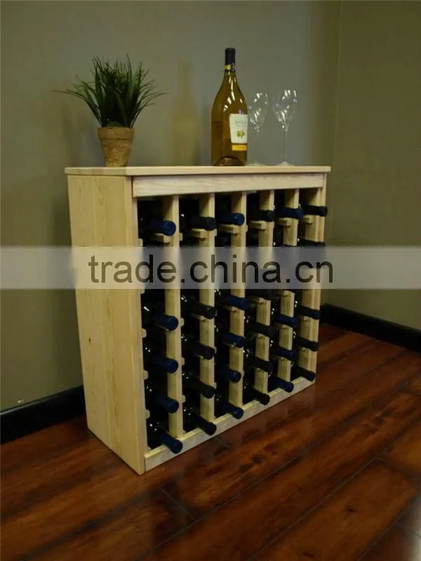 36-Bottle Wooden Wine Rack for home/bar