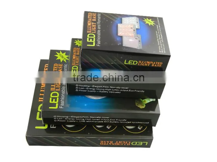 hotsales Cheap rechargeable wedding led light bases