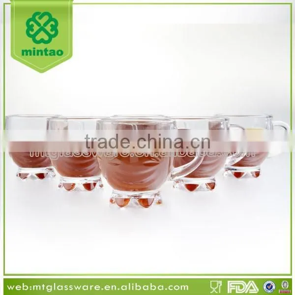 Machine made disposable insulated glass expresso coffee cups