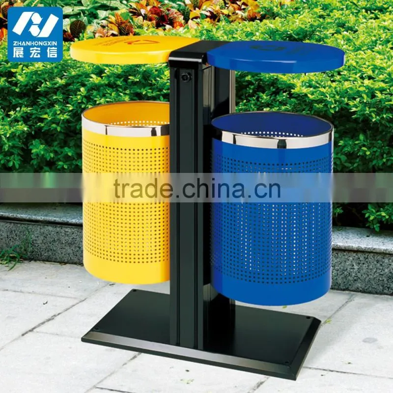 Wholesale outdoor wooden garbage trash bin from China