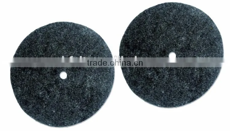 100% hard wool felt polishing wheels for stainless steel glass marble