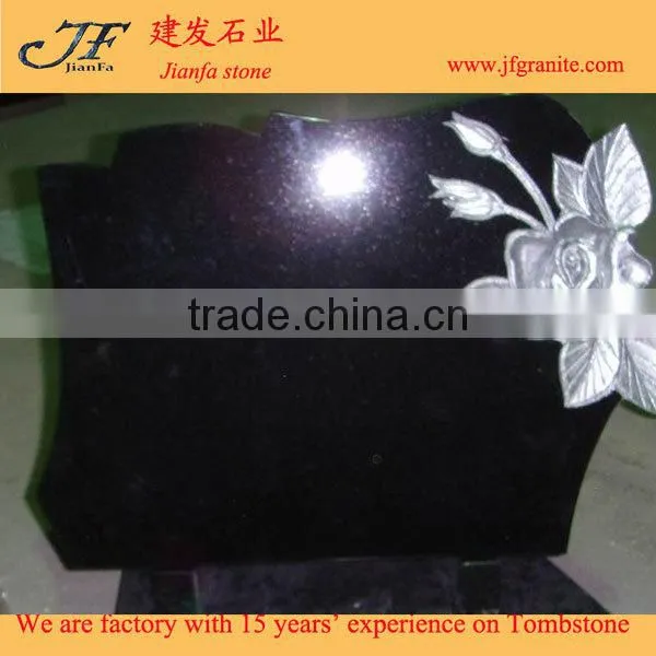 Best Selling Small Tombstone With Rose Carving Design