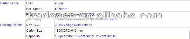 20 inch Lithium Battery CE EN15194 Folding Electric Bicycle