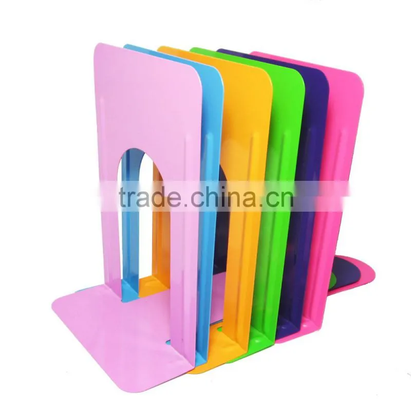 High quality colored desktop 5"metal library cheap bookend