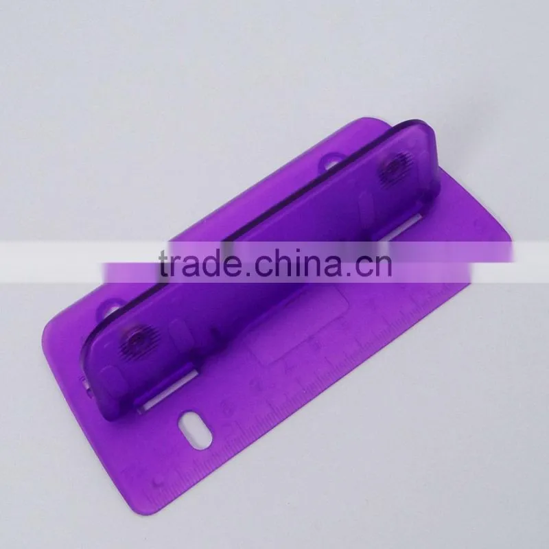 Cheap colorful plastic file folder flat hole puncher