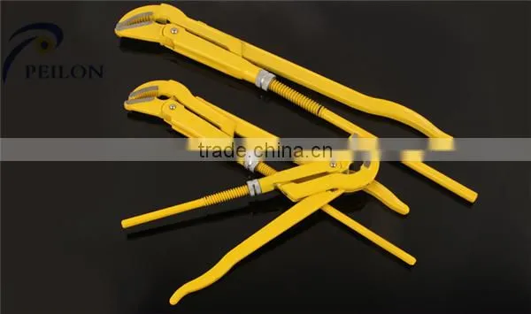 Carbon Steel Pipe Clamp Pliers Pipe Wrench Heavy Duty Pump Double Handle Pipe Clamp