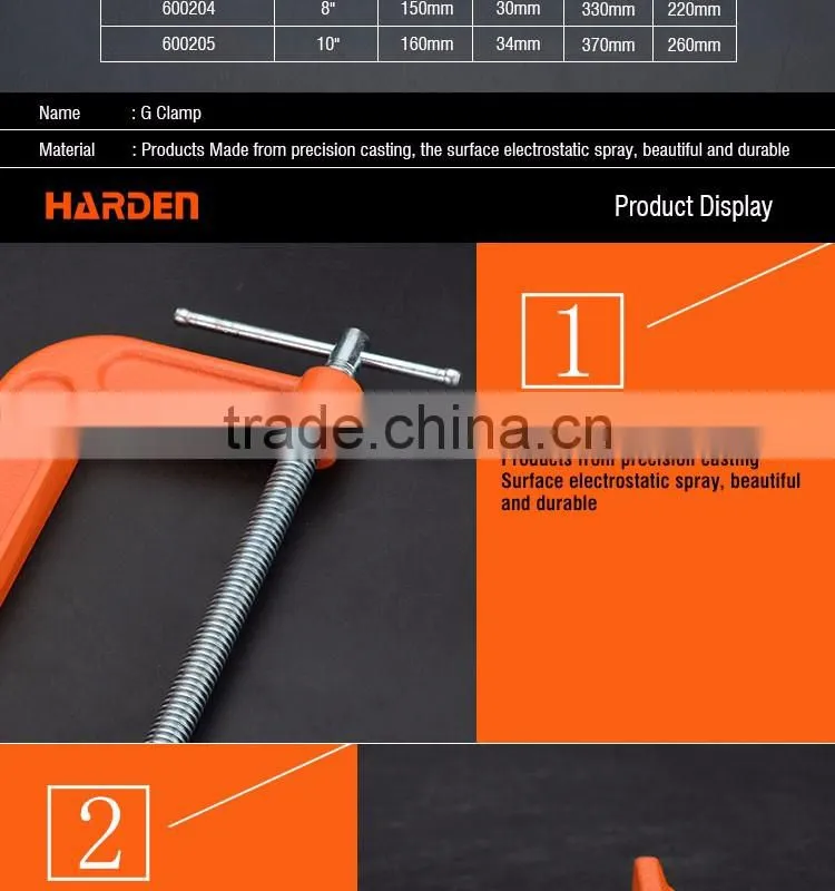 Professional 3" Alloy Steel G Clamp