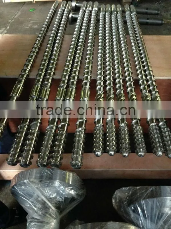 Single screw and barrel with mixer design for blowing film extruder machine