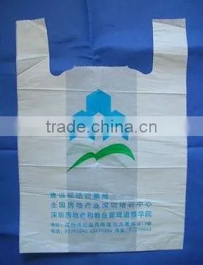 Environmental plastic T-shirt bag for shopping