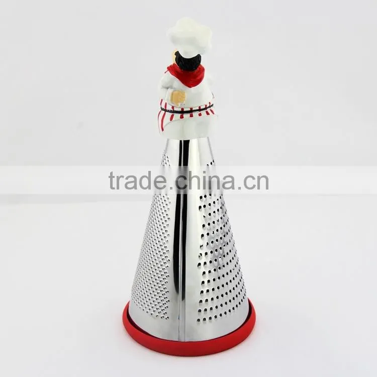 Promotion home deco multifuction chef statue 9inch zester grater