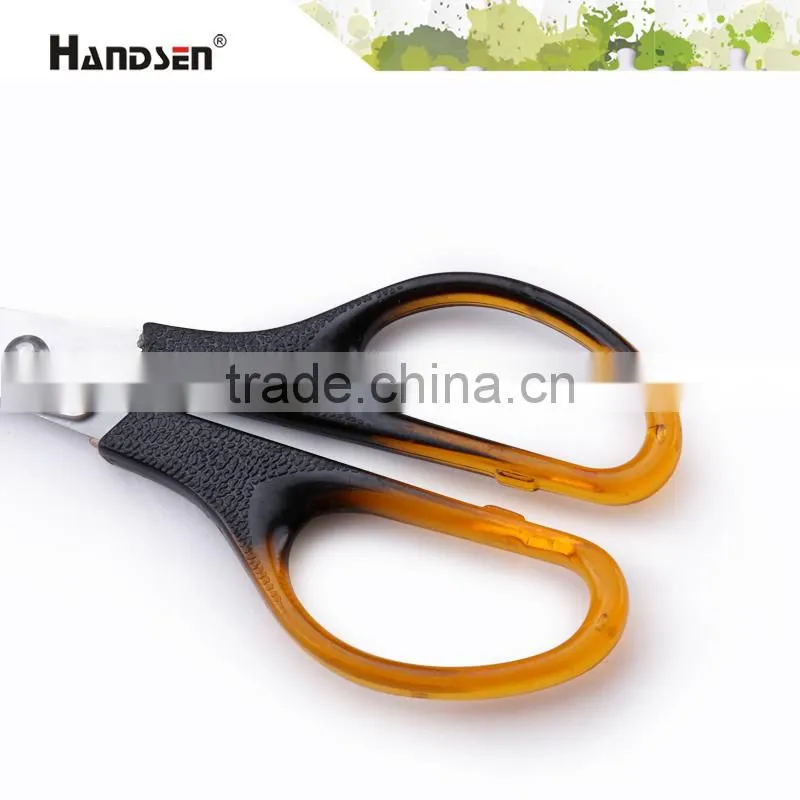 PS handle popular 6-3/4" office amber scissors