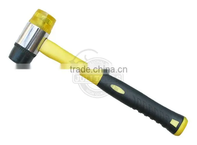 30mm Steel Tubular Handle Soft Face Hammer Two-way Mallet