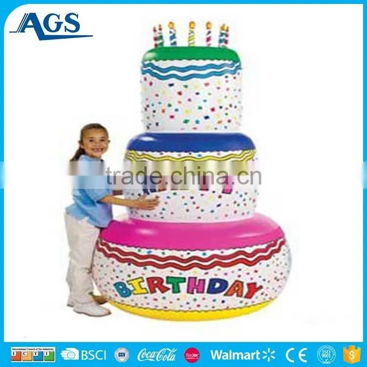 Lovely giant inflatable birthday cake for party decoration
