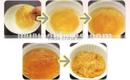 Collagen-rich healthy artificial shark fin imitation food