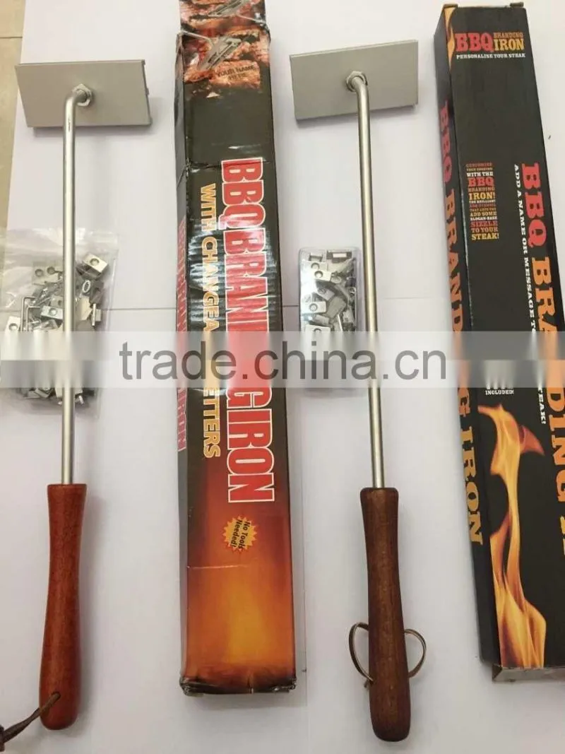 UCHOME 2017 factory sell BBQ Branding Iron For Personalized Grilling