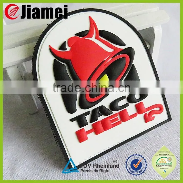 Customized silicone soft decorative clothing patches 3d garment pvc patch