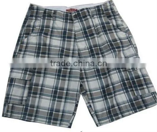 Latest mens summer check shorts man