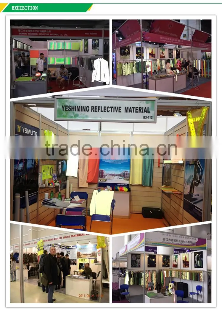 reflective stretch elastic tape fabric for sport garment