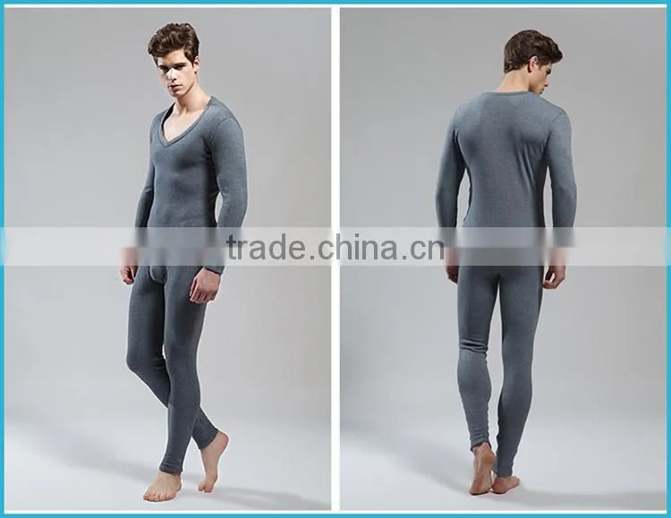 Lower V-Neck Winter Heated Thermal Underwear Polartec Fleece Polypropylene Young Men Baselayer Underwear