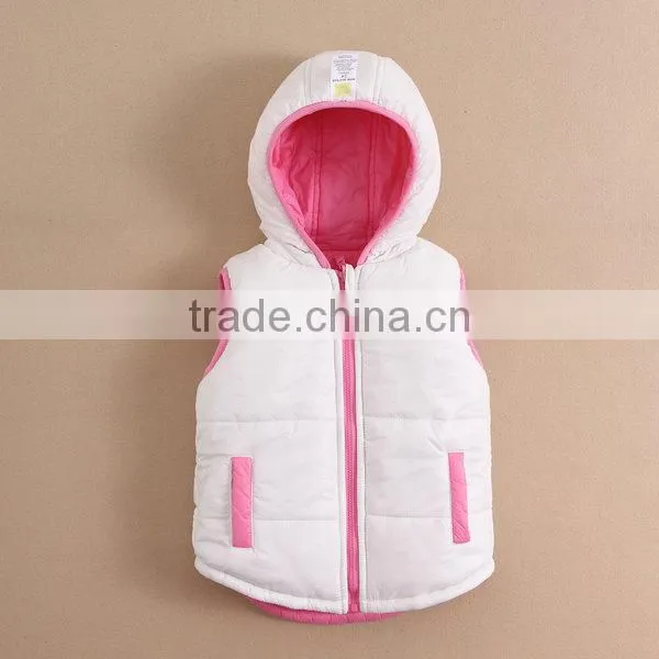 Wholesale mom and bab infant and toddler jackets, two sides wear kids boys vest winter