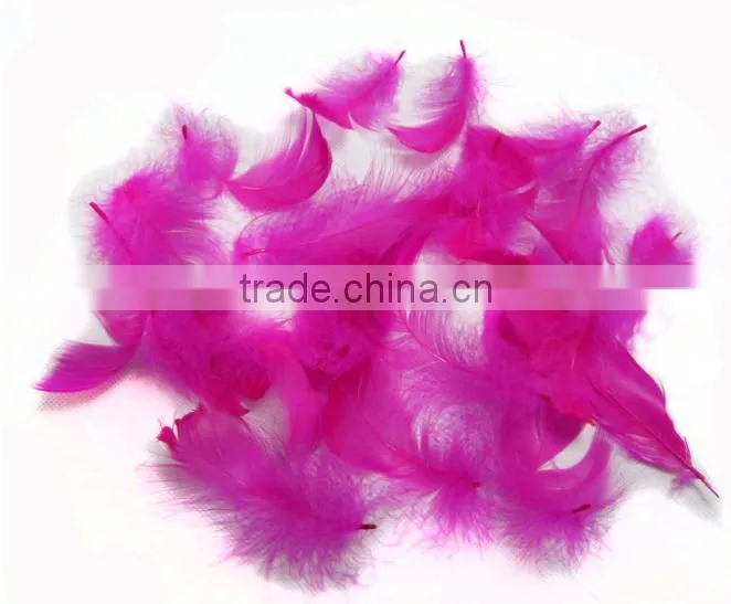 Wholesale multicolor decotation goose feather for party and wedding,5-8cm import from China