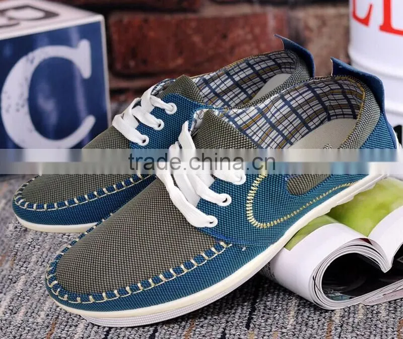 Lastest design alibaba china flat canvas shoe man trainers shoes 2017