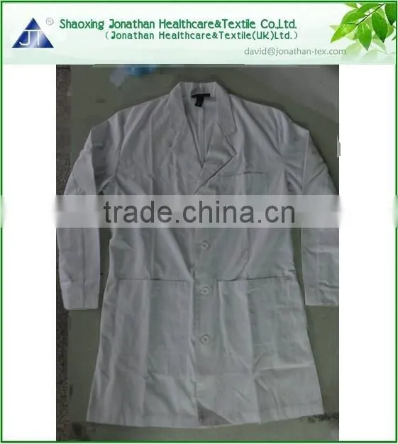 High quality white hospital uniform lab coat for medical wear