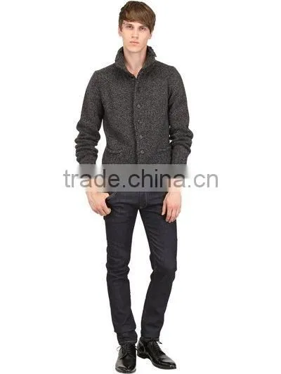 High Quality Hot Sell Man Heavy Knit Cardigan