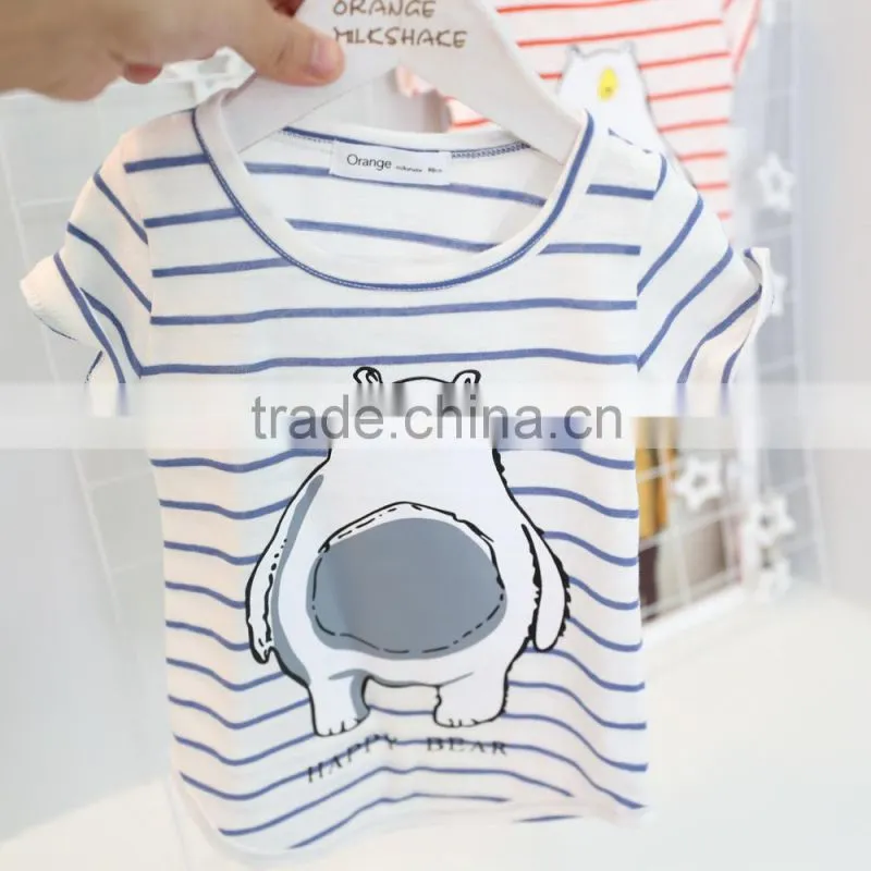 print patterns of girls t shirts 2017 hot sells children's clothing
