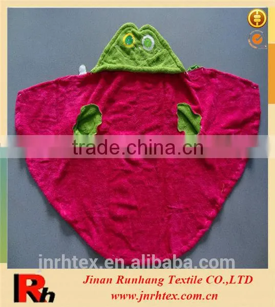 100% cotton custom children hooded bathrobe