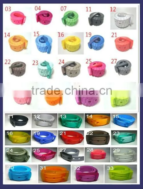 Colored Silicone Men's Fashion Golf Belt