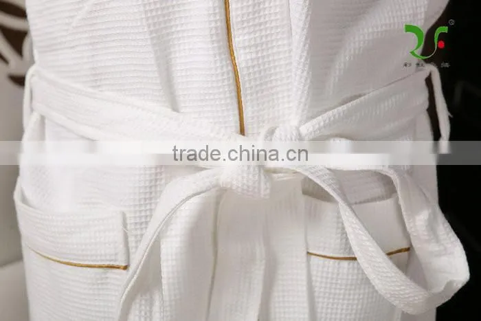 100% cotton honeycomb fabric waffle robe