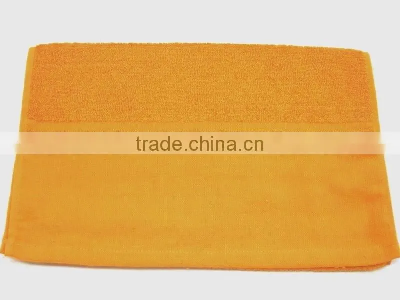 100% cotton dobby solid colore flannel face towel facecloth