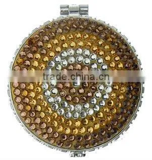 Mini Fashion Round Makeup Mirror with Double Sides,Cosmetic Mirror Wholesale from Yiwu Market
