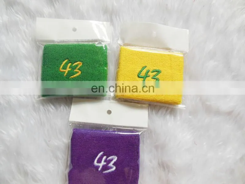Wrist bands with embroidery logo WholeSale wrist bands Cotton wrist Bands