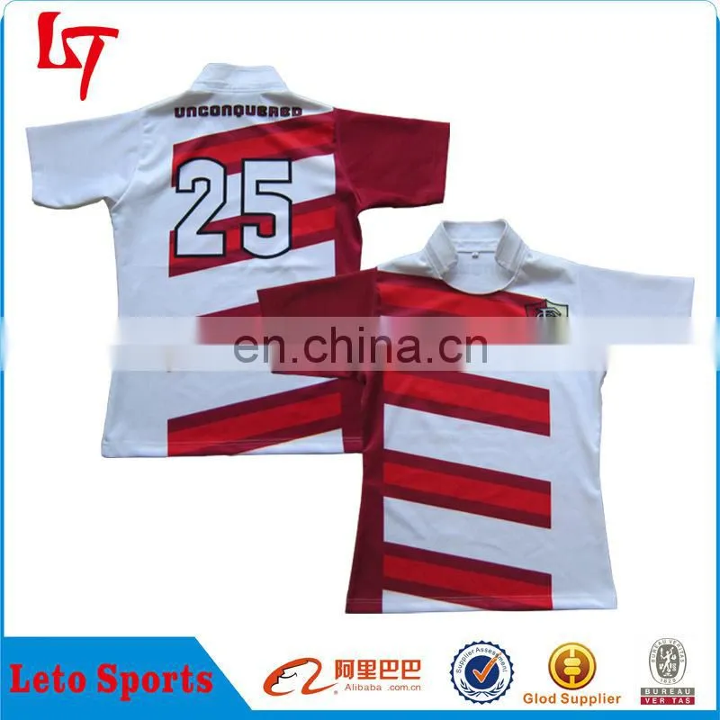 custom professional rugby jersey elite rugby football wear league rugby shirts sublimation