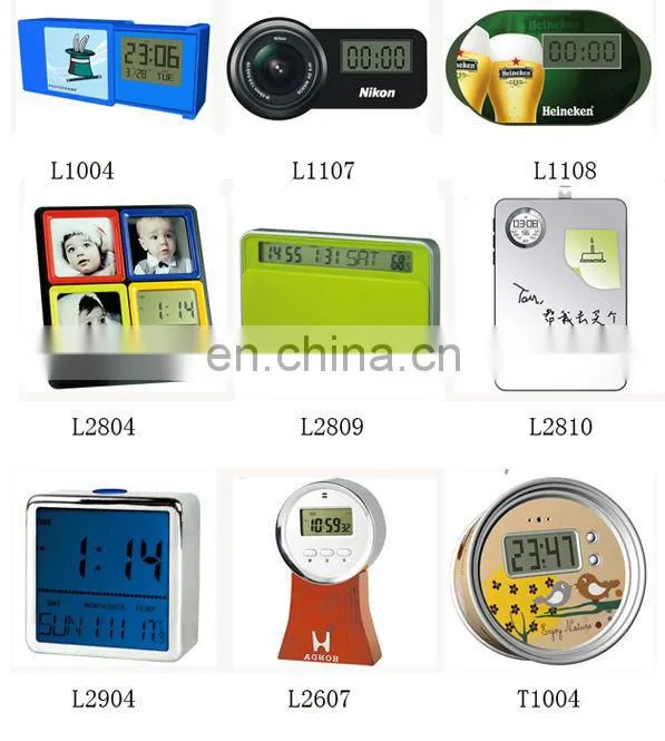 classic desk clock with weather forecast (L2809)
