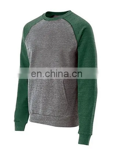2017 Fashion Designed Casual Crewneck Sweatshirts Wholesale Raglan Sweatshirts for Men