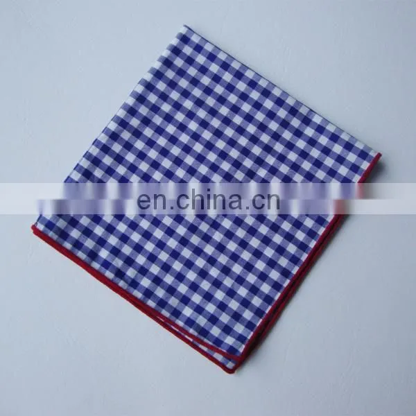 100% Cotton Pocket Square Gingham Design