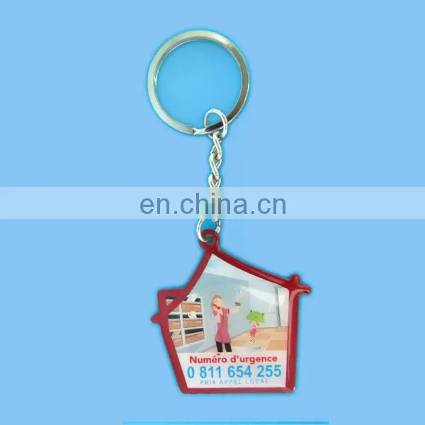 Custom Epoxy Logo Zinc Alloy Keychain in Artware