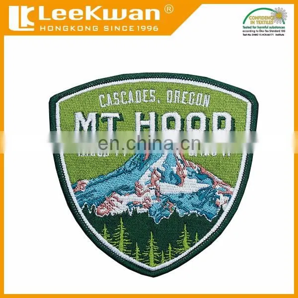 custom embroidery logo patch for the outdoor clothes