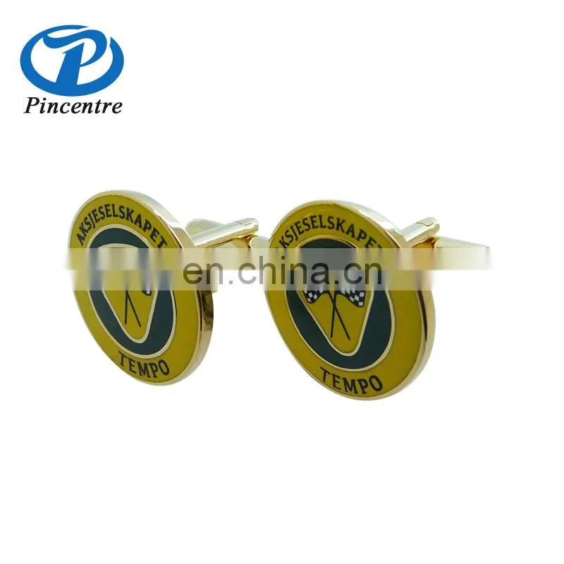 China Manufacturer Make luxury bulk Metal Brass Sliver Custom Engrave logo Enamel Cufflinks